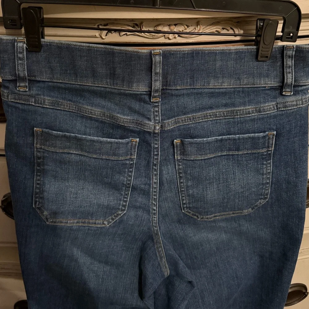 SPANX Cropped Wide Leg Shaping Jeans M - Picture 12 of 15